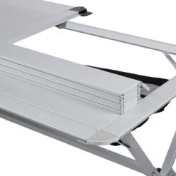 Campart Campingtafel XL TA-0806 - Opvouwbaar, Lichtgewicht En Met Verstelbare Poten - Kampeertafel Inklapbaar Inclusief Opbergtas - 140 X 80 X 70 Cm - Wit -Buitenkampeer Winkel 1200x1199 3