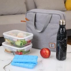 Brisby 4 Laags Geïsoleerde Koeltas - Lunchtas 7 Liter - Lichtgrijs -Buitenkampeer Winkel 1200x1200 100