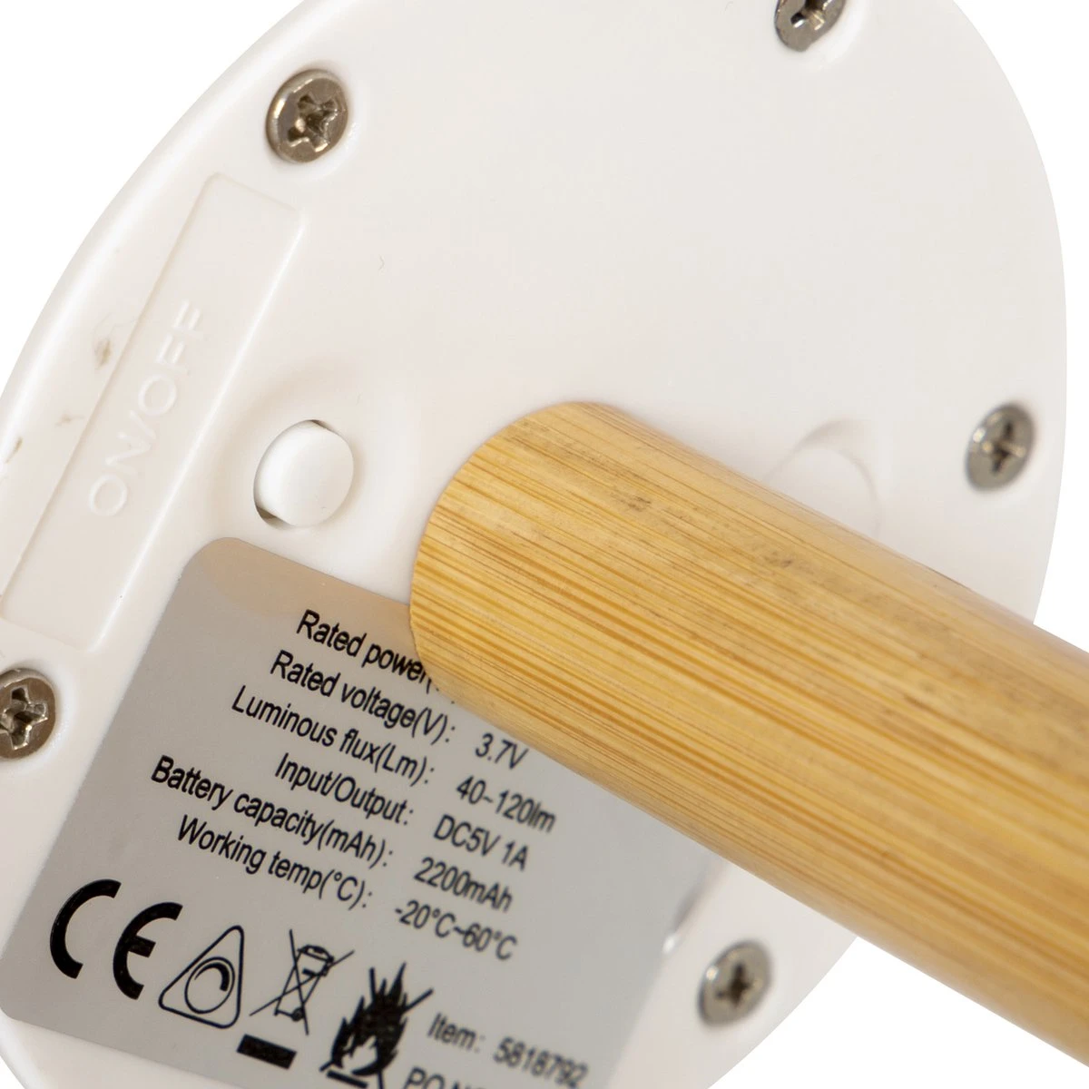 Bo-Camp - Urban Outdoor - Tafellamp Met Kap - Cambridge - M - 150 Lumen - Oplaadbaar 2 Bo-Camp - Urban Outdoor - Tafellamp Met Kap - Cambridge - M - 150 Lumen - Oplaadbaar - Afbeelding 2