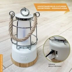 Skandika Kiruna LED-Lamp – Tentlampen – Campinglampen – Buiten Lantaarn – Buitenverlichting – Buiten Lamp - Retro Outdoor Camping Lamp Met Powerbank, Traploos Dimbaar, Draadloos, Oplaadbare Batterij, USB, Warm En Koud Wit, 75h Lichtduur – Groen -Buitenkampeer Winkel 1200x1200 1027