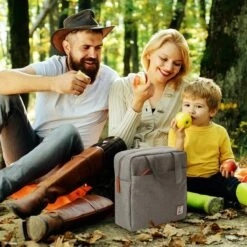 Brisby 4 Laags Geïsoleerde Koeltas - Lunchtas 7 Liter - Lichtgrijs -Buitenkampeer Winkel 1200x1200 103