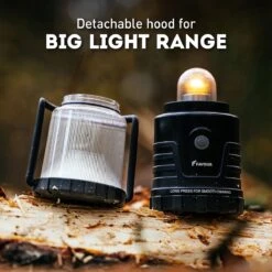 Favour L1061 Camping Lamp LED, 875 Lumen, IP64, Waterdicht, Draagbare Kampeerlamp, Tentlamp, Schokbestendig, 4 Verschillende Lichtmodi Incl Kaarslicht-modus, Afneembaar Deksel, Handig & Compact Formaat -Buitenkampeer Winkel 1200x1200 1035