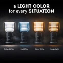 Favour L1061 Camping Lamp LED, 875 Lumen, IP64, Waterdicht, Draagbare Kampeerlamp, Tentlamp, Schokbestendig, 4 Verschillende Lichtmodi Incl Kaarslicht-modus, Afneembaar Deksel, Handig & Compact Formaat -Buitenkampeer Winkel 1200x1200 1039