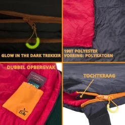 Dutch Mountains Slaapzak Tholen - 200 X 80cm - Aanritsbaar - Slechts 1140 Gram – Polyester - Tochtstrip En Compressiehoes -Buitenkampeer Winkel 1200x1200 1072