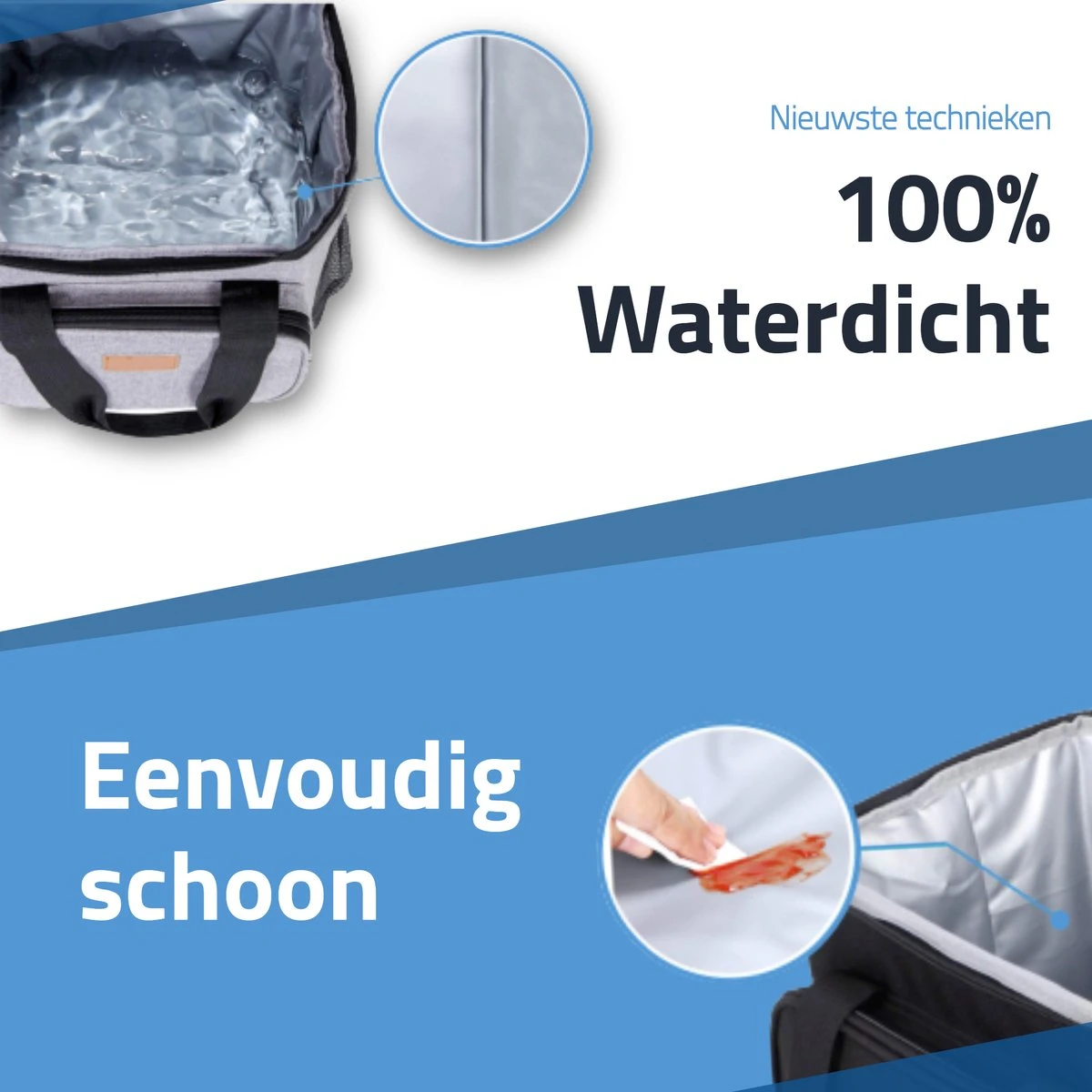 GOAT Outdoor 4 Laags Geïsoleerde Koeltas - Lunchtas 15 Liter - Grijs - Excl. Koelelementen 8 GOAT Outdoor 4 Laags Geïsoleerde Koeltas - Lunchtas 15 Liter - Grijs - Excl. Koelelementen - Afbeelding 8