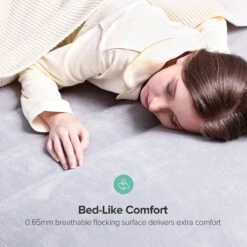 Sable Luxe Queen Size 2 Persoons Luchtmatras Met Ingebouwd Kussen, Opblaasbaar Luchtbed Met Ingebouwde Elektrische Pomp Voor Kamperen, Reizen Of Overnachtende Gasten Of Festival -Buitenkampeer Winkel 1200x1200 1141