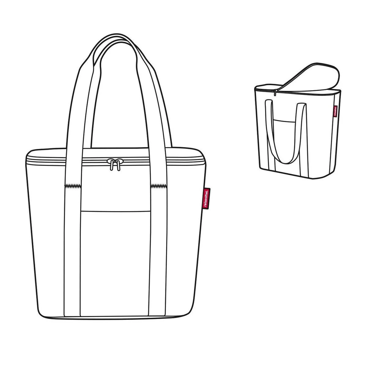 Reisenthel Thermoshopper Koeltas - 15L - Zwart 2 Reisenthel Thermoshopper Koeltas - 15L - Zwart - Afbeelding 2