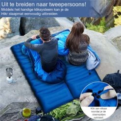 Hikr® Slaapmat 10cm+ Dikte - Comfortabel Luchtmatras - Zelfopblazend Met De Voet - TPU+40D Nylon - Slaapmatje Eenpersoons En Uit Te Breiden Tot Tweepersoons - Slaapmat Met Ingebouwde Pomp -Buitenkampeer Winkel 1200x1200 1153