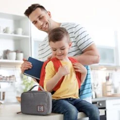 Brisby 4 Laags Geïsoleerde Koeltas - Lunchtas 1.5 Liter - Lichtgrijs -Buitenkampeer Winkel 1200x1200 118