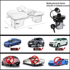 Merkloos Auto Reizen Opblaasbare Matras Luchtbed Camping Universele SUV Achterbank Couch (Grijs) -Buitenkampeer Winkel 1200x1200 1186
