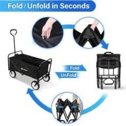 Rijoka Opvouwbare Bolderkar Mét Harde Bodem | Zwart -Buitenkampeer Winkel 1200x1200 1190