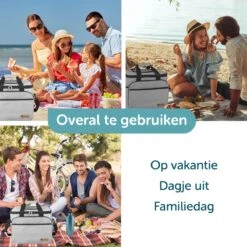 ForDig Koeltas XL Grijs (30 Liter) - Gemaakt Van 600D Polyester Met PEVA-Voering - Ruimte Voor 40 Blikjes Of 20 Halve Liter Flessen - Opvouwbaar Koel Tas Met Easy-Acces Flap - Ruimte Voor Bestek - Picknick Cool Bag - Coolerbag - Grote Cooler -Buitenkampeer Winkel 1200x1200 12