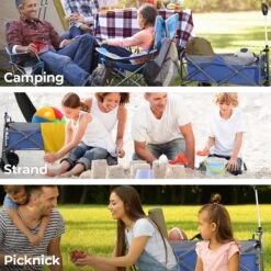 LifeGoods Bolderkar - Opvouwbaar - Tot 80KG - 94L - Wasbaar Polyester - 98x45cm - Blauw/Grijs -Buitenkampeer Winkel 1200x1200 1201