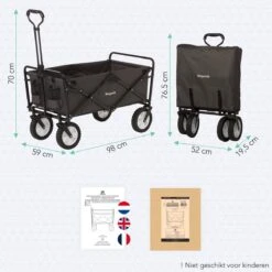 LifeGoods Bolderkar - Opvouwbaar - Draaibare Wielen - 2 Standen - 70KG Draagkracht - Grijs 19 LifeGoods Bolderkar - Opvouwbaar - Draaibare Wielen - 2 Standen - 70KG Draagkracht - Grijs -Buitenkampeer Winkel 1200x1200 1222