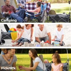 LifeGoods Bolderkar - Opvouwbaar - Tot 80KG - 94L - Wasbaar Polyester - 98x45cm - Zwart/Grijs -Buitenkampeer Winkel 1200x1200 1265