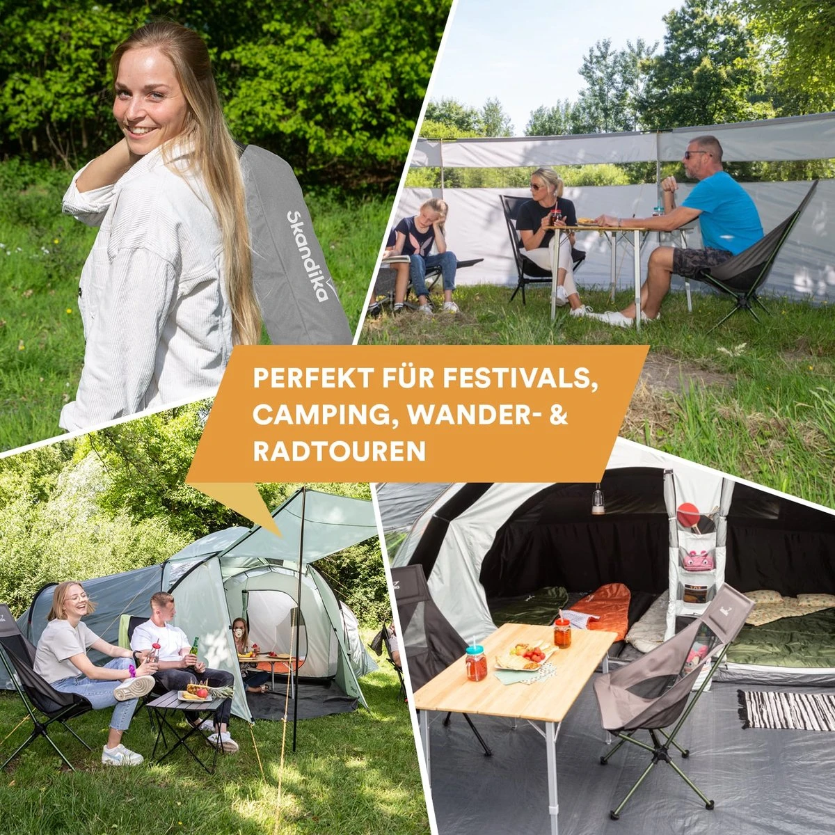 Skandika Campingstoel Compact SET – Campingstoelen – Campingstoel Tot 150 Kg Belastbaar - Kampeerstoel, Visstoel, Kleine Pakmaat, Opvouwbaar, Stabiel, Licht, Comfortabel Gepolsterd – Draagtas Meegeleverd – Vouwstoel – Kampeermeubelen – Grijs 6 Skandika Campingstoel Compact SET – Campingstoelen – Campingstoel Tot 150 Kg Belastbaar - Kampeerstoel, Visstoel, Kleine Pakmaat, Opvouwbaar, Stabiel, Licht, Comfortabel Gepolsterd – Draagtas Meegeleverd – Vouwstoel – Kampeermeubelen – Grijs - Afbeelding 6