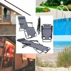 Ligstoel Opvouwbaar 155x60cm - Lichte Ligbed Relaxstoel Tuinstoel Campingstoel Strandstoel -Buitenkampeer Winkel 1200x1200 190