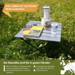 Skandika Ruka S Kleine Campingtafel – Campingtafels - Aluminium Campingtafel, Opvouwbaar, Zeer Licht, Eenvoudig Te Monteren, Stabiele Standaard - Opvouwtafel Voor Kamperen, Tenten Wandelen, Reizen, Thuis, Tuin – Tot Max. 20 Kg. - Grijs -Buitenkampeer Winkel 1200x1200 203