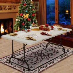 Casaria Tuintafel Opvouwbaar – Met Draaggreep 220x70 Cm – Wit -Buitenkampeer Winkel 1200x1200 227