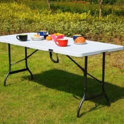 Casaria Tuintafel Opvouwbaar – Met Draaggreep 220x70 Cm – Wit -Buitenkampeer Winkel 1200x1200 229
