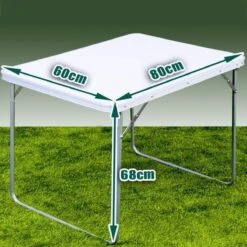 Merkloos Aluminium Inklapbare Tuintafel - Campingtafel - 80x60x68 Cm -Buitenkampeer Winkel 1200x1200 274