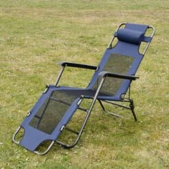 Ligstoel 180x60cm - Opvouwbaar Campingstoel Ligbed Strandstoel Tuinstoel Vouwligstoel Blauw -Buitenkampeer Winkel 1200x1200 320
