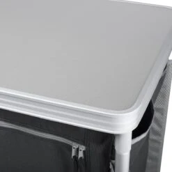 Campart Campingkeuken KI-0734 - Campingkast Groot - 4 Verstelbare Poten - Opvouwbaar En Lichtgewicht - Inclusief Opbergtas - Grijs -Buitenkampeer Winkel 1200x1200 398