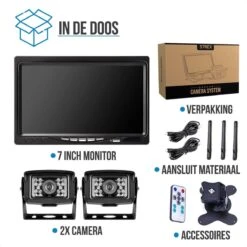 Strex Draadloze Achteruitrijcamera Met 2 Camera's - 7” Scherm - Nachtzicht 18LED 15m -Buitenkampeer Winkel 1200x1200 427