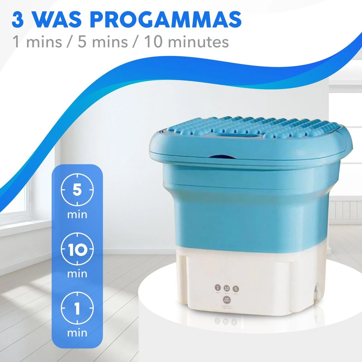 Mini Wasmachine - Camping Wasmachine - Opvouwbare Wasmachine - Handwasmachine - Fruitwasser - Kampeer Wasmachine - Valentijn - Wasdroger 11 Mini Wasmachine - Camping Wasmachine - Opvouwbare Wasmachine - Handwasmachine - Fruitwasser - Kampeer Wasmachine - Valentijn - Wasdroger - Afbeelding 11