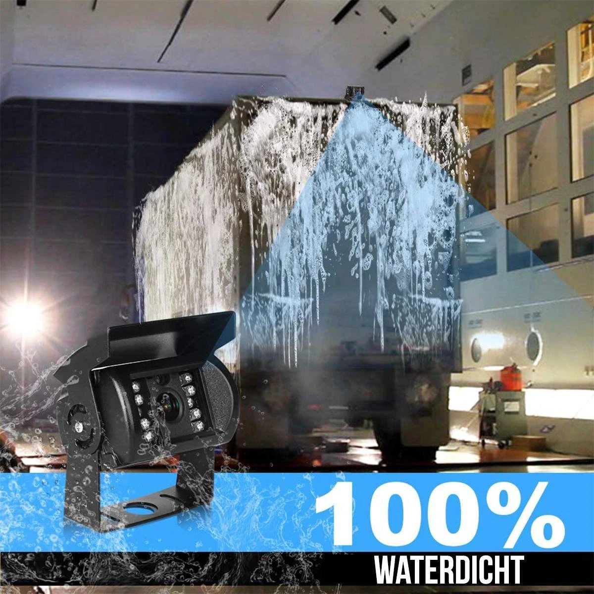 Strex Achteruitrijcamera Set Bedraad - 7" Scherm - 18LED Nachtzicht 15m - IP67 Waterdicht - Achteruitrij Camera 5 Strex Achteruitrijcamera Set Bedraad - 7" Scherm - 18LED Nachtzicht 15m - IP67 Waterdicht - Achteruitrij Camera - Afbeelding 5