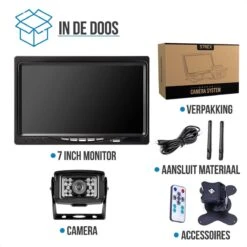 Strex Achteruitrijcamera Set Draadloos - 7" Scherm - 18LED Nachtzicht 15m - IP67 Waterdicht - Achteruitrij Camera - Geschikt Voor Auto/ Camper / Caravan / Vrachtwagen / Landbouw / Boot / Tractor -Buitenkampeer Winkel 1200x1200 460