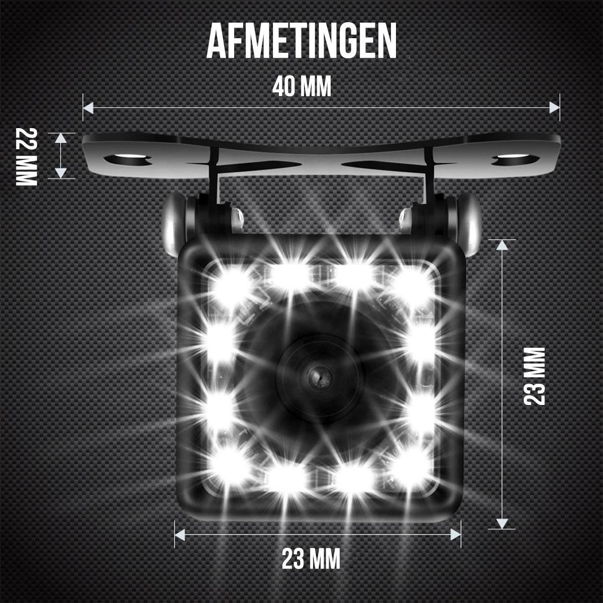 Strex Achteruitrijcamera - Universeel RCA - 12 LED Nachtzicht - IP68 Waterdicht - Achteruitrij Camera Auto 5 Strex Achteruitrijcamera - Universeel RCA - 12 LED Nachtzicht - IP68 Waterdicht - Achteruitrij Camera Auto - Afbeelding 5