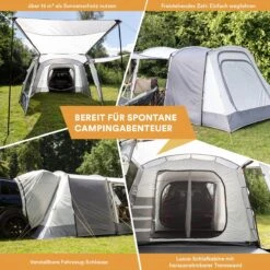 Skandika Pitea XL UP Tent – Koepeltenten - Autotent – 4 Persoons Campingtent Voor SUV, Caddy, Auto, CUV – Vrijstaand – Met/zonder Slaapcabine – Max. Stahoogte 200 Cm – Waterdicht Met 3000mm Waterkolom - 515 X 300 X 200 Cm (LxBxH) – Kamperen - Grijs 11 Skandika Pitea XL UP Tent – Koepeltenten - Autotent – 4 Persoons Campingtent Voor SUV, Caddy, Auto, CUV – Vrijstaand – Met/zonder Slaapcabine – Max. Stahoogte 200 Cm – Waterdicht Met 3000mm Waterkolom - 515 X 300 X 200 Cm (LxBxH) – Kamperen - Grijs -Buitenkampeer Winkel 1200x1200 624