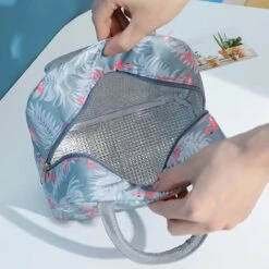 Koeltas - Lunchtas - Volwassenen En Kinderen - Compact & Handig: Zomer - Picknick -School - Lunch - Werk - Grijs Flamingo -Buitenkampeer Winkel 1200x1200 65