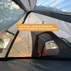 Skandika Tipi Kotona Air Opblaasbare Tent – Opblaasbare Tenten - 4 Persoons Tipi Tent – Tenten - Campingtent – Ingenaaide Tentvloer – Muggengaas – 260 Cm Stahoogte – 490 X 370 X 260 (L X B X H) – Outdoor, Camping, Tuin – Luchttent - Kamperen - Beige -Buitenkampeer Winkel 1200x1200 733