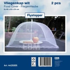 Vliegenkapjes Opvouwbaar 2 Stuks - Wit - 45 X 25 Cm | Flystopper -Buitenkampeer Winkel 1200x1200 740