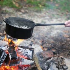 3BMT Popcorn Pan Voor Kampvuur - Met Popcorn Mais - Ook Voor BBQ -Buitenkampeer Winkel 1200x1200 788