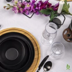 Bo-Camp Industrial - Bestekset - Ballona - 16-delig 4-Persoons - Zwart -Buitenkampeer Winkel 1200x1200 800