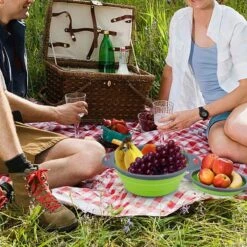 Buxibo - 3-Delige Keuken Vergiet Set Inklapbaar Groen/Grijs -Buitenkampeer Winkel 1200x1200 818