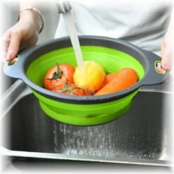 Merkloos Inklapbare Vergiet - Opvouwbaar - Groot - Blauw - Siliconen -Buitenkampeer Winkel 1200x1200 831