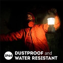 Favour L0818 Retro Camping Lamp Oplaadbaar LED, 320 Lumen, IP64 Waterdicht, Draagbare Kampeerlamp, Tentlamp, Acculamp, Traploos Dimbare Lamp Incl. Kaarslicht-modus, Blauw -Buitenkampeer Winkel 1200x1200 960