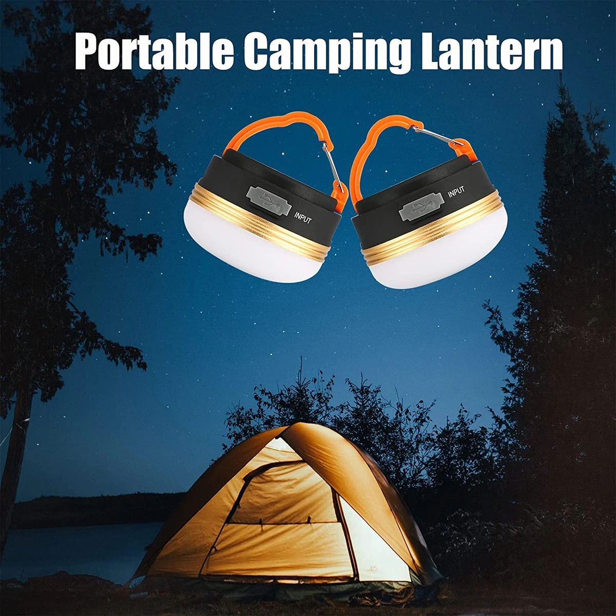 Albrillo Campinglamp LED 2 Stuks Campinglantaarn USB Oplaadbaar Campinglicht, 3 Modi Waterdicht Met 1800mAh Powerbank LED Campinglantaarn Tentverlichting Voor Vissen, Wandelen, Kamperen, Noodgevallen 5 Albrillo Campinglamp LED 2 Stuks Campinglantaarn USB Oplaadbaar Campinglicht, 3 Modi Waterdicht Met 1800mAh Powerbank LED Campinglantaarn Tentverlichting Voor Vissen, Wandelen, Kamperen, Noodgevallen - Afbeelding 5
