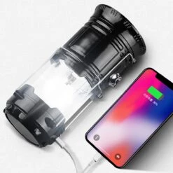 Merkloos Xtraworks - Multifunctionele Solar LED Campinglamp Met Handvatten - IPX 45 Waarde, USB-lader En Powerbank - Mat Zwart -Buitenkampeer Winkel 1200x1200 994