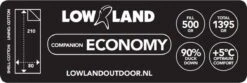LOWLAND OUTDOOR® Donzen Slaapzak - Companion Economy - 210x80 Cm - Rood -Buitenkampeer Winkel 1200x402