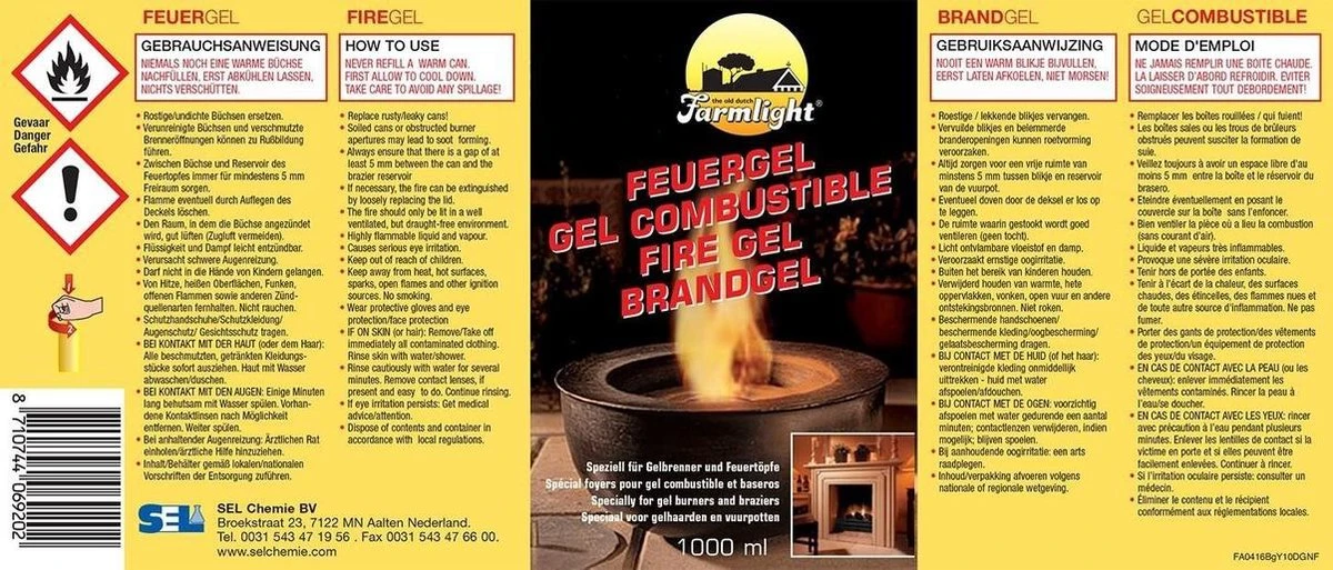 Merkloos 12 Flessen Brandgel Farmlight| Brandpasta Farmlight 2 Merkloos 12 Flessen Brandgel Farmlight| Brandpasta Farmlight - Afbeelding 2