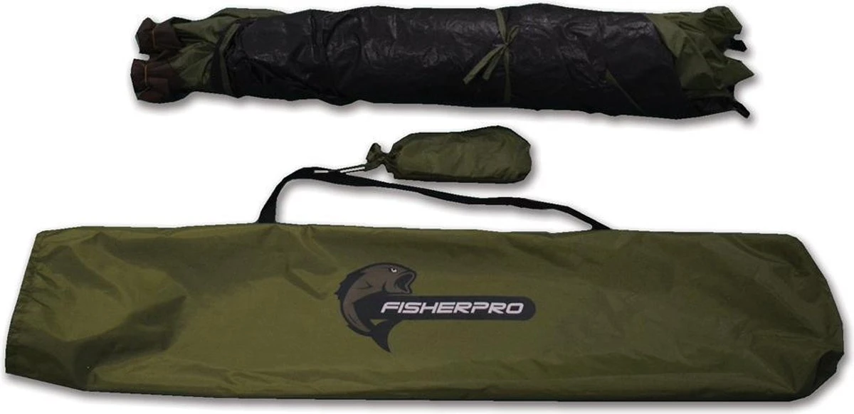 FisherPro WildLand Tent –comfortabele Vistent – Handige Strandtent – Compacte Festival Tent - Uitbreid Mogelijkheden Met Stormcover - Geschikt Voor 2 Personen 5 FisherPro WildLand Tent –comfortabele Vistent – Handige Strandtent – Compacte Festival Tent - Uitbreid Mogelijkheden Met Stormcover - Geschikt Voor 2 Personen - Afbeelding 5