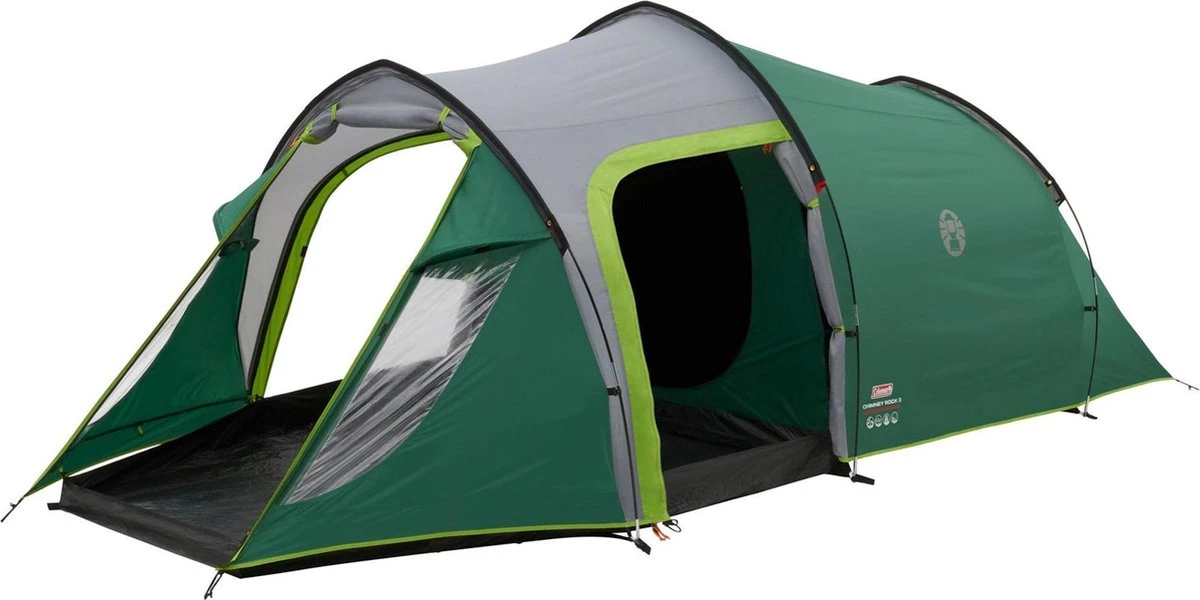 Coleman Chimney Rock 3 Plus Tunneltent - Verduisterend - 3-Persoons 1 Coleman Chimney Rock 3 Plus Tunneltent - Verduisterend - 3-Persoons