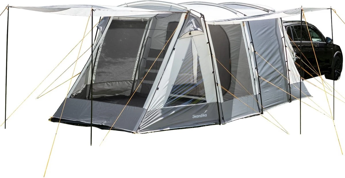 Skandika Pitea XL UP Tent – Koepeltenten - Autotent – 4 Persoons Campingtent Voor SUV, Caddy, Auto, CUV – Vrijstaand – Met/zonder Slaapcabine – Max. Stahoogte 200 Cm – Waterdicht Met 3000mm Waterkolom - 515 X 300 X 200 Cm (LxBxH) – Kamperen - Grijs 1 Skandika Pitea XL UP Tent – Koepeltenten - Autotent – 4 Persoons Campingtent Voor SUV, Caddy, Auto, CUV – Vrijstaand – Met/zonder Slaapcabine – Max. Stahoogte 200 Cm – Waterdicht Met 3000mm Waterkolom - 515 X 300 X 200 Cm (LxBxH) – Kamperen - Grijs