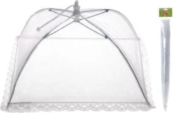 Merkloos Opvouwbaar Vliegennetje / Vliegenkapje 45 X 45 Cm - Hoogte 20 Cm -Buitenkampeer Winkel 1200x787 3