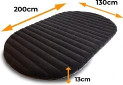 Deryan Luxe Twin Luchtbed - Tweepersoons Luchtbed Inclusief Pomp - 200 Cm X 130 X 13 Cm -Buitenkampeer Winkel 1200x831 5